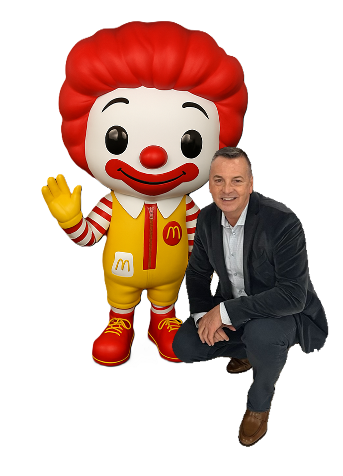 Ronald McDonald with Robert, Capital City EMCO MGT